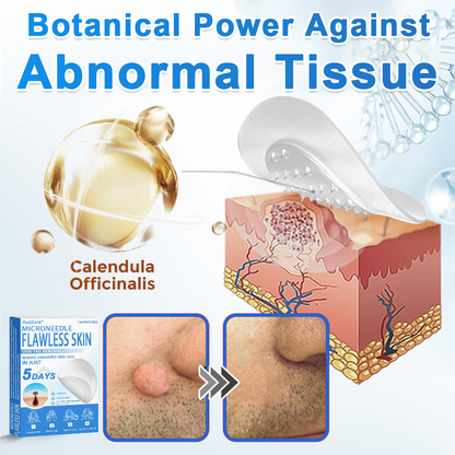 📌 Awzlove® 2-in-1 Microneedle & Hydrocolloid Patch | Raised Moles,Acne,  Flat Warts & Skin Tags Remover | Improves Wrinkles, Scars & Blemishes | Invisible Star Pimple Patches for Face & Body | 🎁🎁8