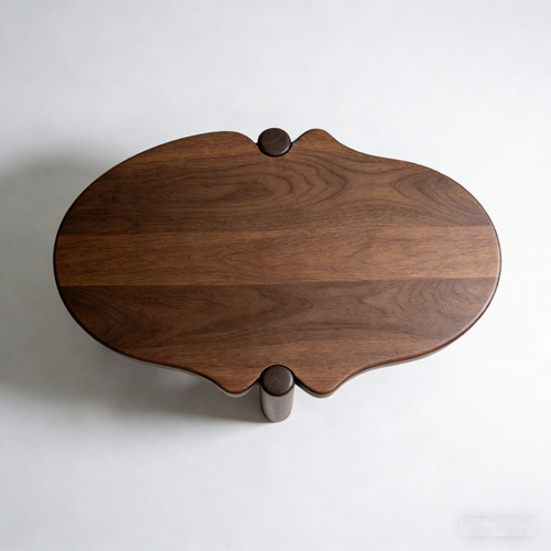 OrganicFlow Walnut Coffee Table