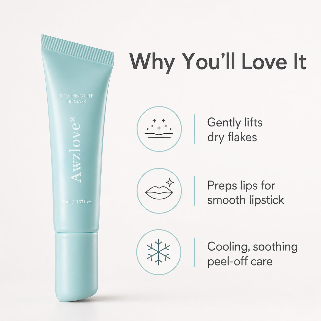 💋 Awzlove® Peel-Off Lip Mask — Gentle Exfoliating & Hydrating Prep for Flawless Makeup ✨